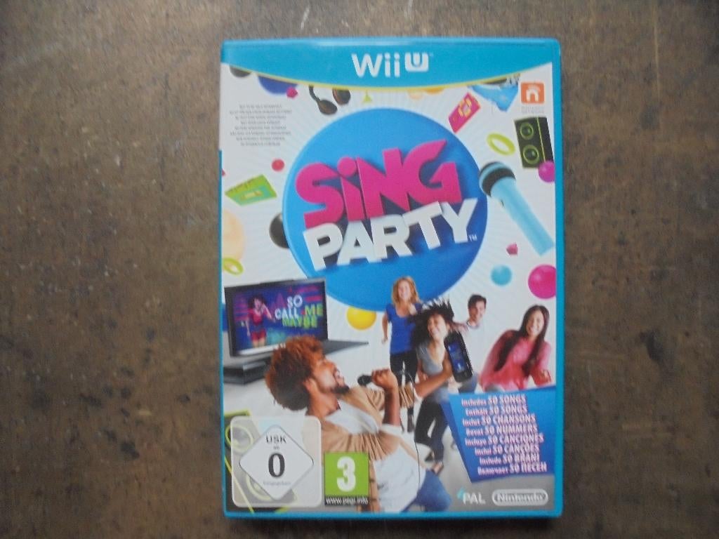 Sing Party voor Wii U (zie foto's), Consoles de jeu & Jeux vidéo, Jeux | Nintendo Wii U, Enlèvement ou Envoi, Musique, Utilisé