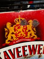 Panneau d'affichage en émail ancien KAVEWEE Cigars, Collections, Enlèvement ou Envoi, Utilisé, Panneau publicitaire
