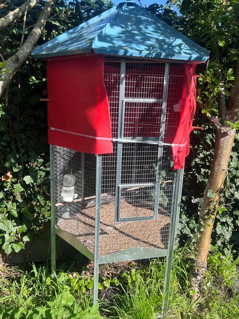 Groot vogelhok, Dieren en Toebehoren, Vogels | Hokken en Kooien, Ophalen, Zo goed als nieuw, Vogelkooi