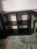 Étagère IKEA KALLAX 4 cases – brun/noir – très bon état, Enlèvement