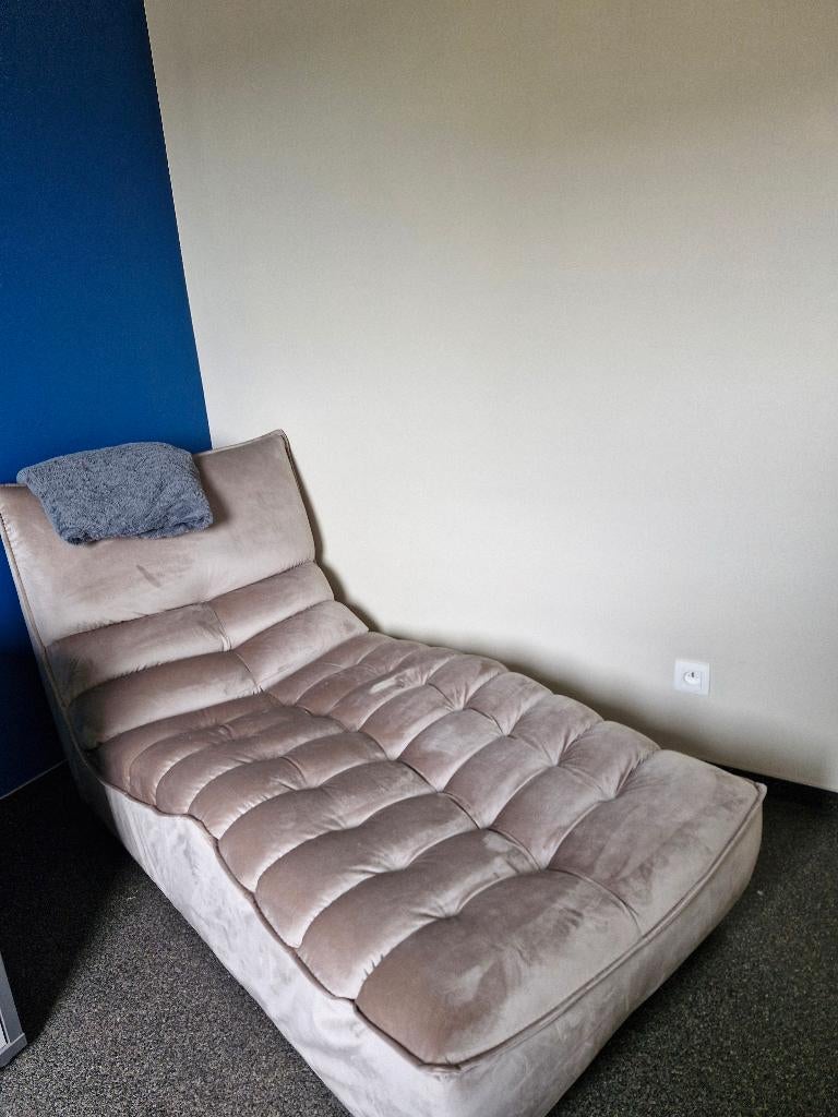 Chaise longue en corde de velours, Enlèvement, Comme neuf, Tissus