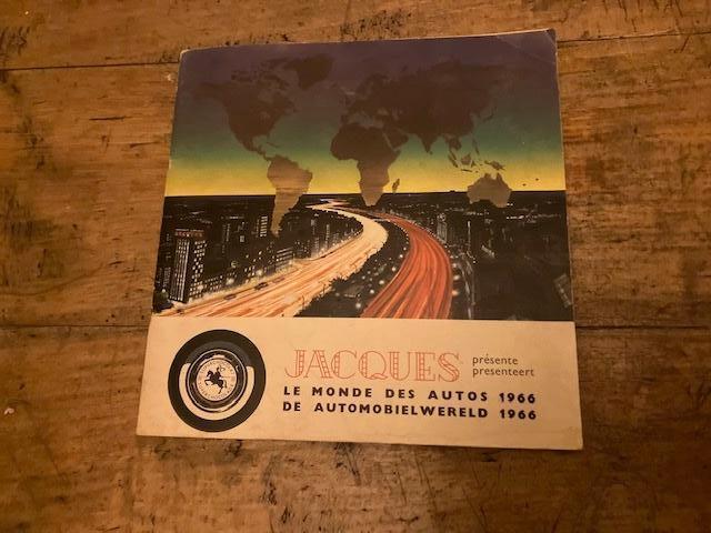BOEK JACQUES CHOCOLADE AUTOMOBIELWERELD 1966, Boeken, Prentenboeken en Plaatjesalbums, Gelezen, Plaatjesalbum, Ophalen of Verzenden