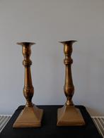 Antieke set koperen kandelaars, Antiek en Kunst, Ophalen