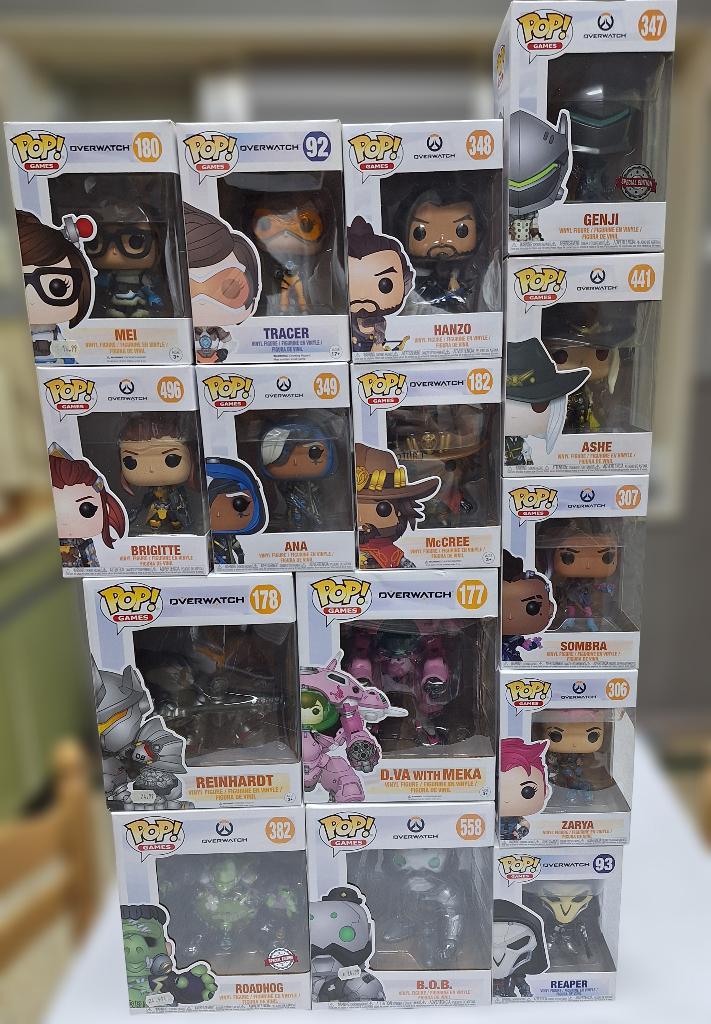 Overwatch - Lot de Figurine POP!, Verzamelen, Beelden en Beeldjes, Zo goed als nieuw, Overige typen, Ophalen