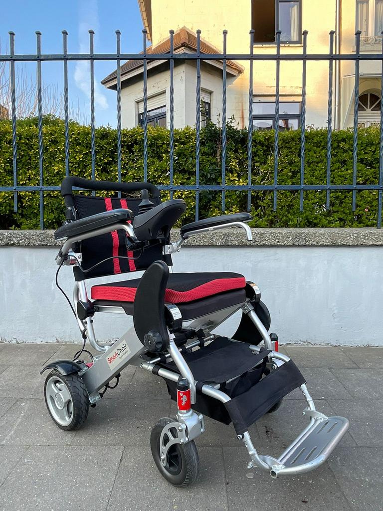 Smart Chair XL opvouwbare elektrische rolstoel nieuwstaat, Ophalen of Verzenden, Inklapbaar, Zo goed als nieuw, Elektrische rolstoel