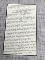 Oorlogsslachtoffer Soldaat E.H. SLENDERS  +op zee Mei 1940, Verzenden, Bidprentje