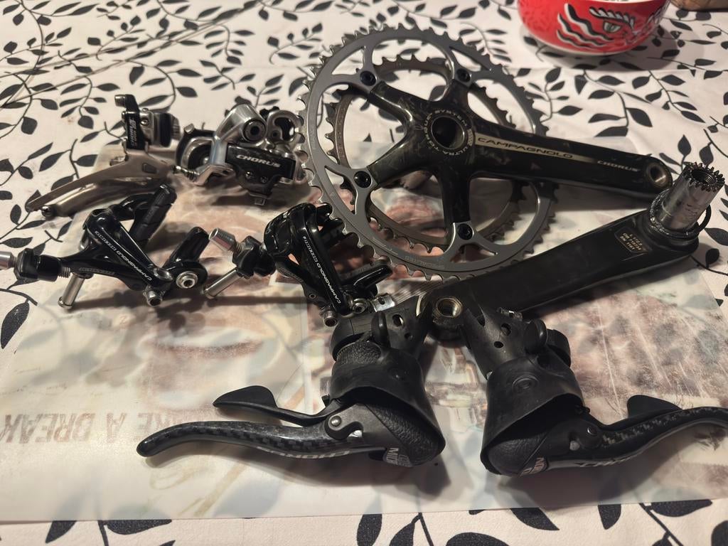 Groupe campagnolo chorus 10 vitesse 2007, Fietsen en Brommers, Fietsonderdelen, Gebruikt, Overige typen, Ophalen