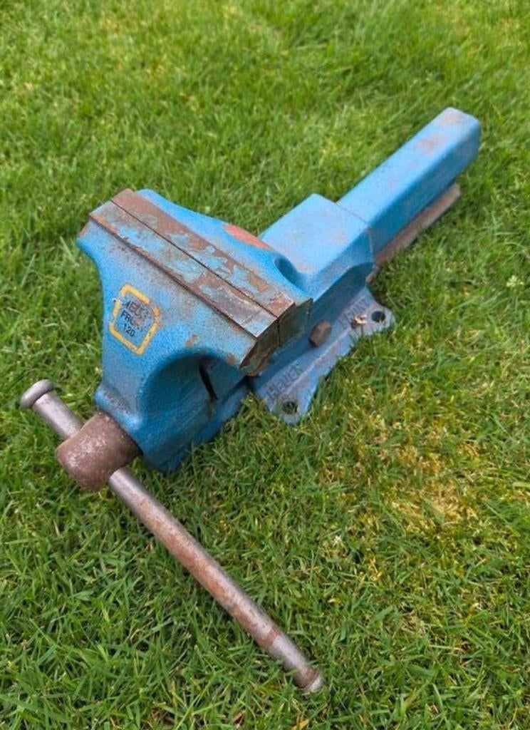 Heuer Front 120mm vijs bankschroef met buisklem, Enlèvement, Étau