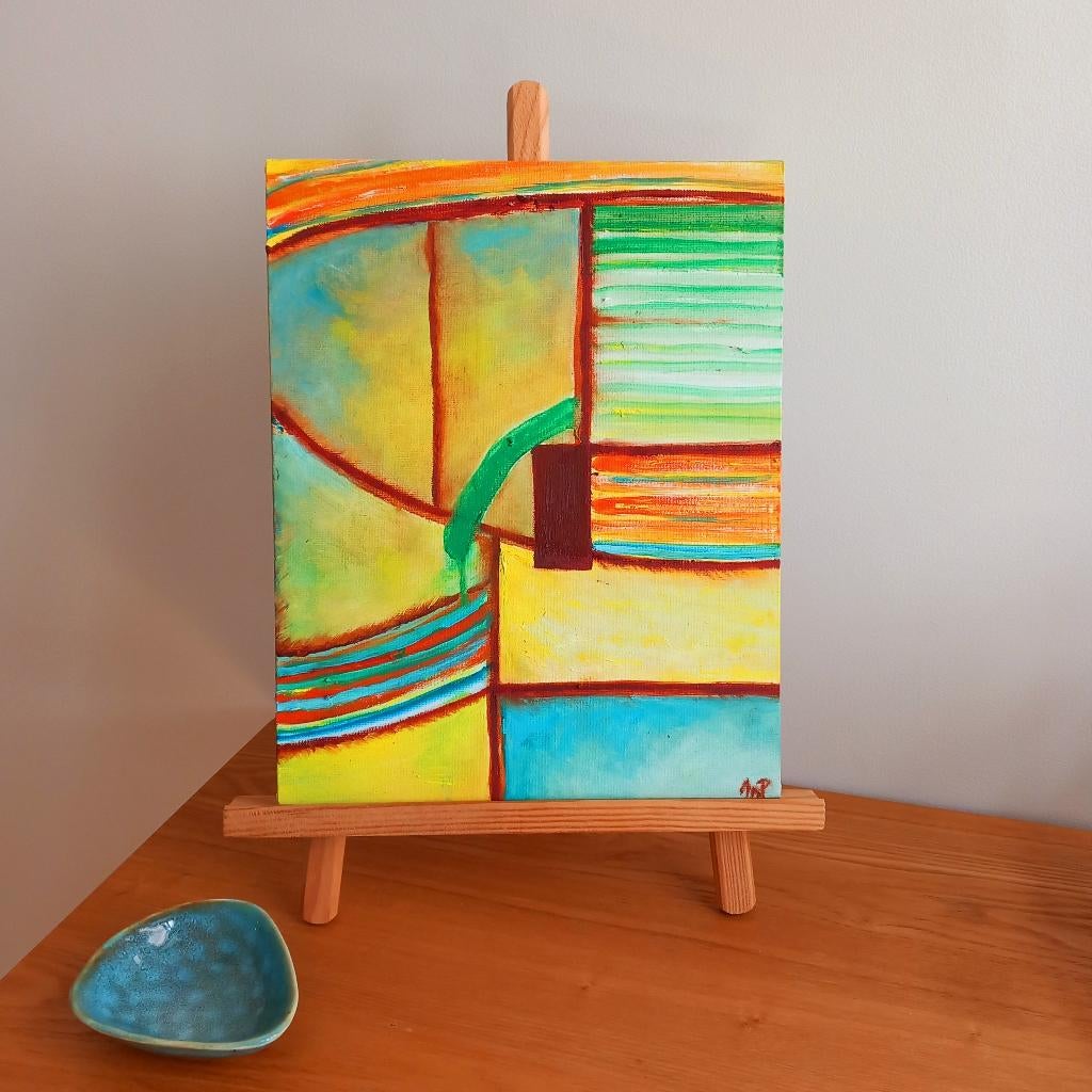 Spring is in the air! Rainbows., Antiquités & Art, Art | Peinture | Moderne, Envoi