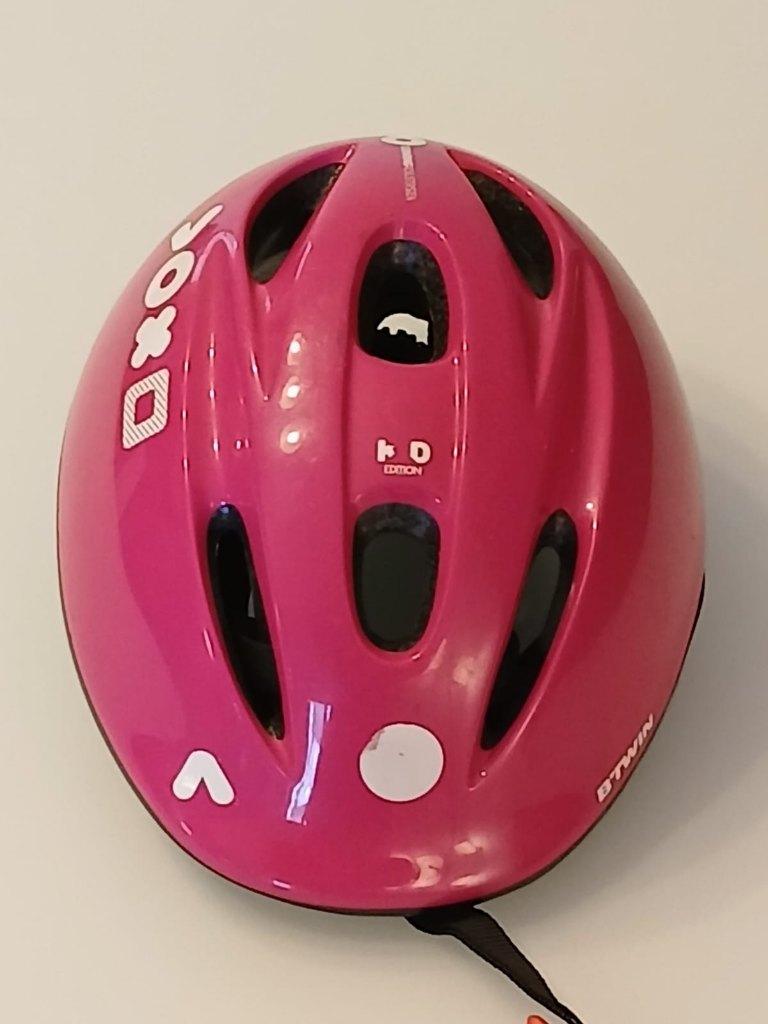 Casque vélo enfant B’TWIN rose – Bon état, Enlèvement ou Envoi, Autres tailles, Utilisé, B’TWIN