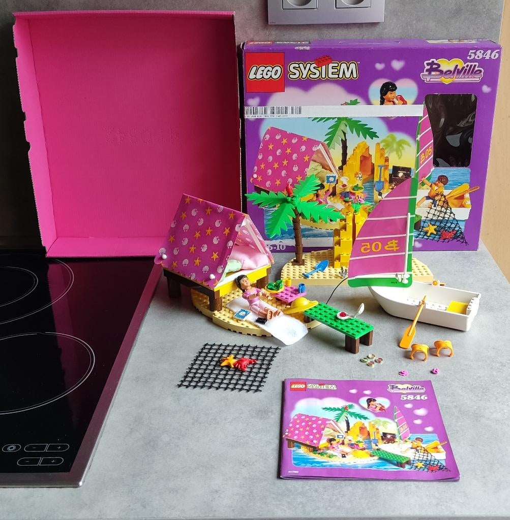 lego system belville 5846 desert island, Kinderen en Baby's, Ophalen of Verzenden, Gebruikt, Inclusief doos, Lego