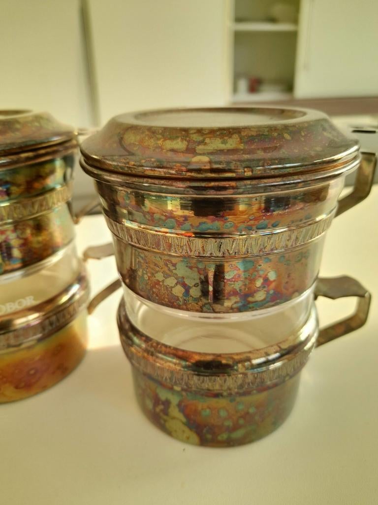 Verzilverde koffiefilter, Ophalen