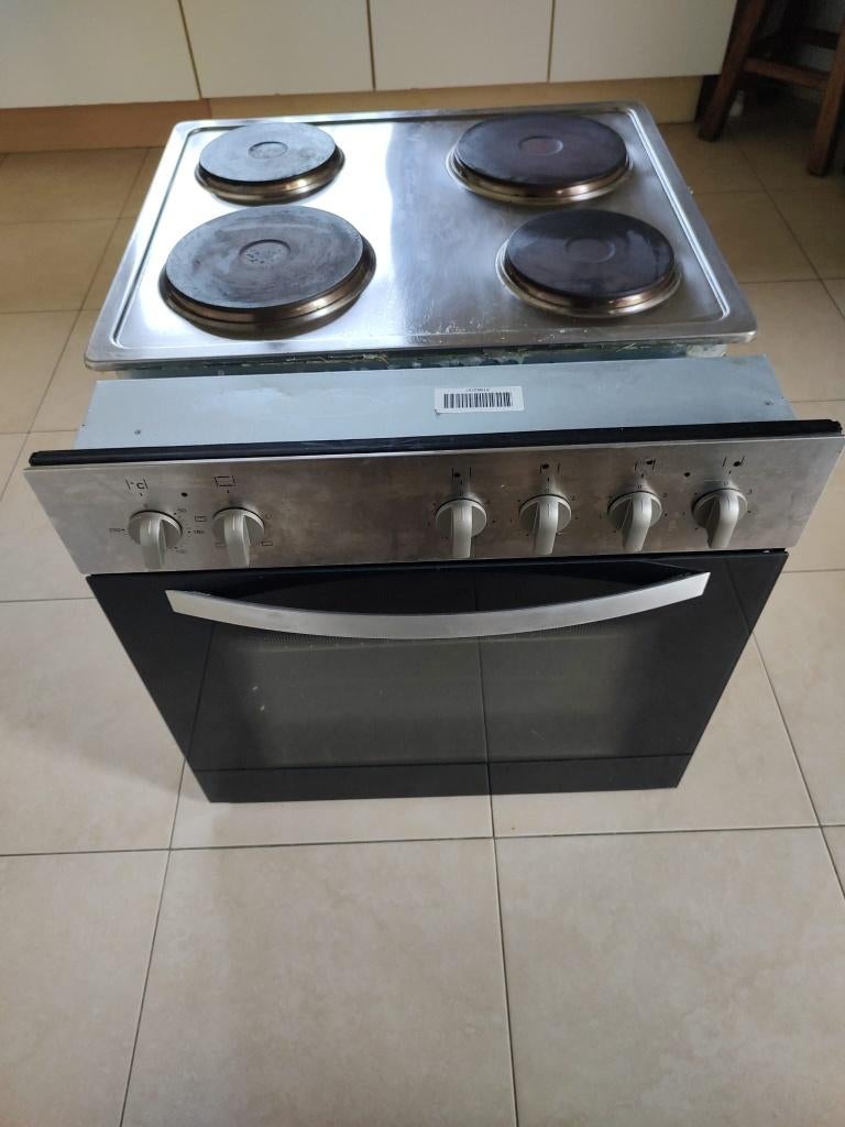 Oven + kookplaat (inbouw) combinatie te koop, Elektronische apparatuur, Fornuizen, Gebruikt, Inbouw, Elektrisch, 4 kookzones, Grill