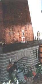 koperen platen, open haard, brandweermannen, perron, Antiek en Kunst, Ophalen