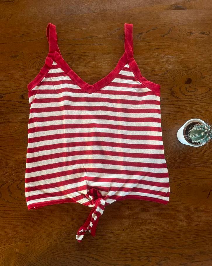 King Louie Topje – Maat XS – Uitstekende Staat, Kleding | Dames, Topjes, Zo goed als nieuw, Maat 34 (XS) of kleiner, Rood, Zonder mouw