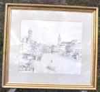 cadre avec place de mons au fusain R.Epstein 1971, Enlèvement ou Envoi