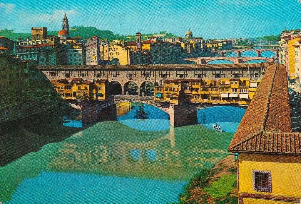 1972 - ITALIE - Florence : Ponte Vecchio, Collections, Cartes postales | Étranger, Affranchie, Italie, 1960 à 1980, Envoi