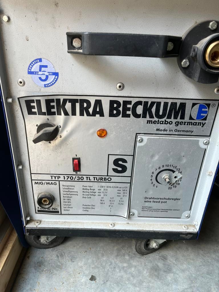 Machine à souder Elecktra Beckum, Bricolage & Construction, Outillage | Soudeuses, Enlèvement, Comme neuf