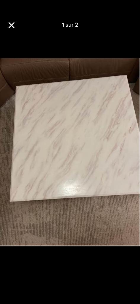 Table en marbre, Enlèvement, Comme neuf, Moderne