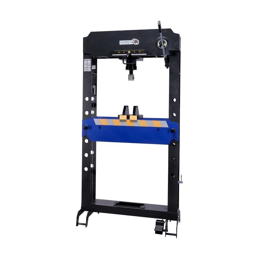 Werkplaatspers Breed Werkbed lucht hydraulisch met voetpedaa, Envoi