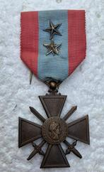 Medaille, Fr Croix de Guerre Theatres d'Operation Exterieurs, Ophalen of Verzenden, Landmacht, Lintje, Medaille of Wings