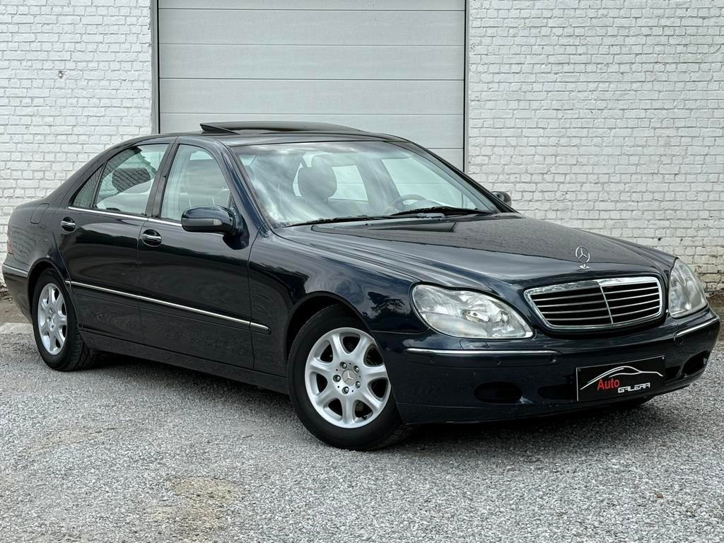 Mercedes S 320 Long*1stehands*193km*1999*Zonnedak*, Auto's, Automaat, Blauw, 5 zetels, Particulier