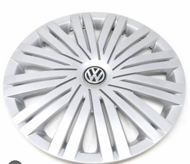 2 originele VW Polo Caddy Golf 5,6,7,8 15” wieldoppen, Auto diversen, Wieldoppen, Zo goed als nieuw, Ophalen of Verzenden