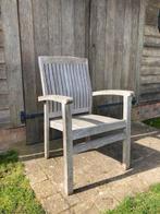 Set van 4 tuinstoelen  in Teak, Tuin en Terras, Tuinstoelen, Ophalen, Gebruikt, Teakhout, Stapelbaar