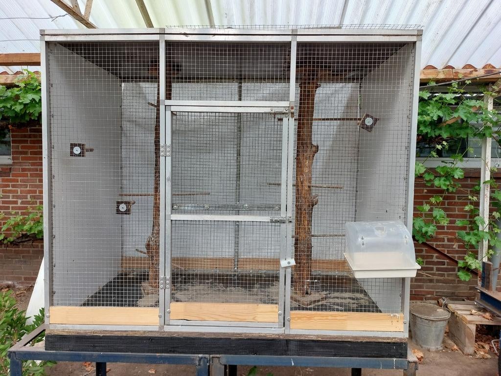 Kleine volière, Ophalen, Gebruikt, Aluminium, Volière