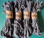 4 X 200gr Borgo de pazzi Fettuccia gris foncé, Hobby & Loisirs créatifs, Broderie & Machines à broder, Enlèvement ou Envoi
