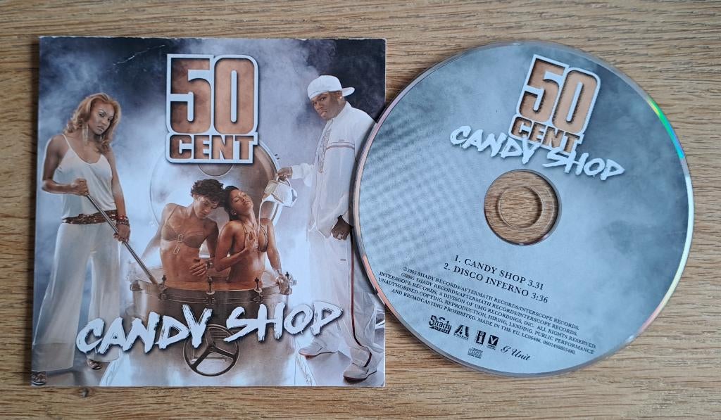 50 Cent - Candy Shop, Cd's en Dvd's, Cd Singles, Gebruikt, Hiphop en Rap, 1 single, Ophalen of Verzenden