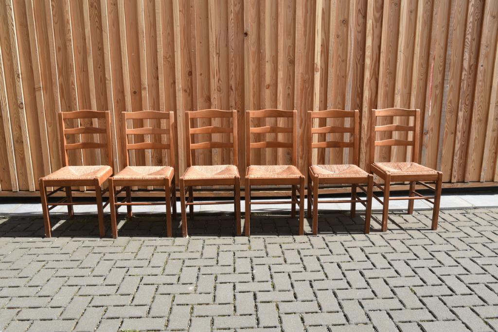 Lot de 6 chaises en chêne, Maison & Meubles, Chaises, Utilisé, Cinq, Six Chaises ou plus, Bois, Brun, Enlèvement