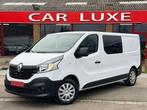 Renault Trafic 1.6 DCI CAM GPS DOUBLE CABINE LONG, Autos, Camionnettes & Utilitaires, Achat, Euro 6, Entreprise, Noir