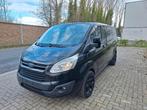 Ford Transit Costum 2.2TDCI | Trekhaak, Auto's, Bestelwagens en Lichte vracht, Voorwielaandrijving, Zwart, Zwart, Bedrijf