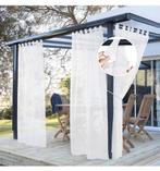 Rideaux extérieurs blancs patio blancs transparents 137x274, Neuf, Outdoor, Enlèvement ou Envoi, 100 à 150 cm