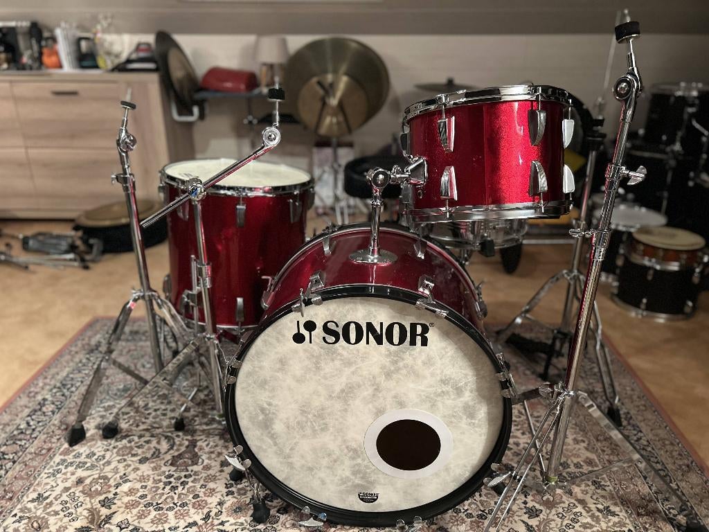 Vintage Sonor Drumset, Muziek en Instrumenten, Drumstellen en Slagwerk, Ophalen, Gebruikt, Sonor