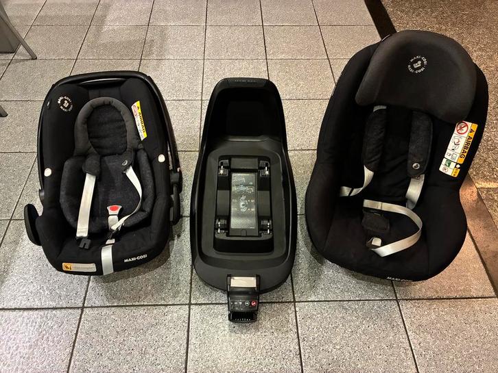 Maxi-cosi FamilyFix + baby autostoel en autostoel, Kinderen en Baby's, Autostoeltjes, Gebruikt, Maxi-Cosi, Autogordel of Isofix