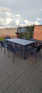 Anthracite tuinset, Ophalen