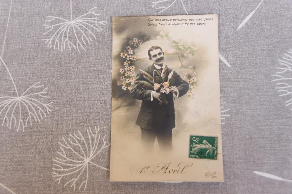 Carte postale ancienne du 1er avril !, Collections, Enlèvement ou Envoi, Affranchie, Autres thèmes