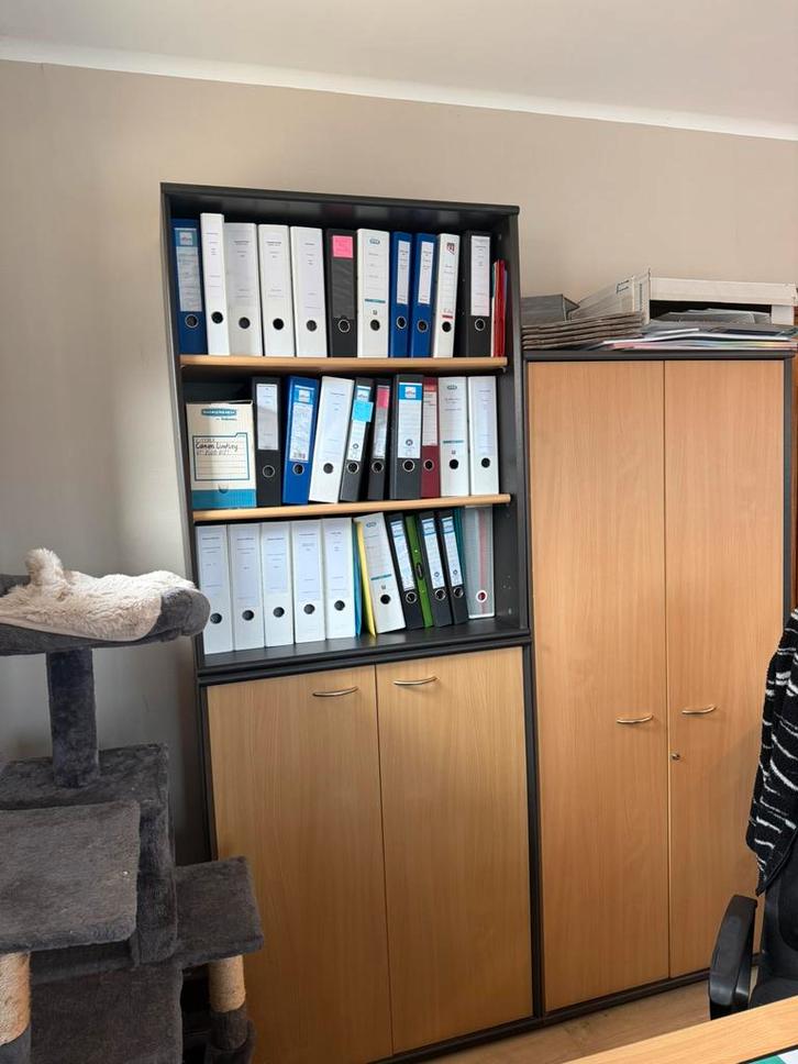 Kantoorkasten / archiefkasten – set of apart – scherpe prijs, Huis en Inrichting, Bureaus, Zo goed als nieuw, Zwart, Opbergruimte