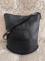 Tas in model DELVAUX PIN in onberispelijk zwart leer, Ophalen of Verzenden, Zo goed als nieuw, Zwart, Leer