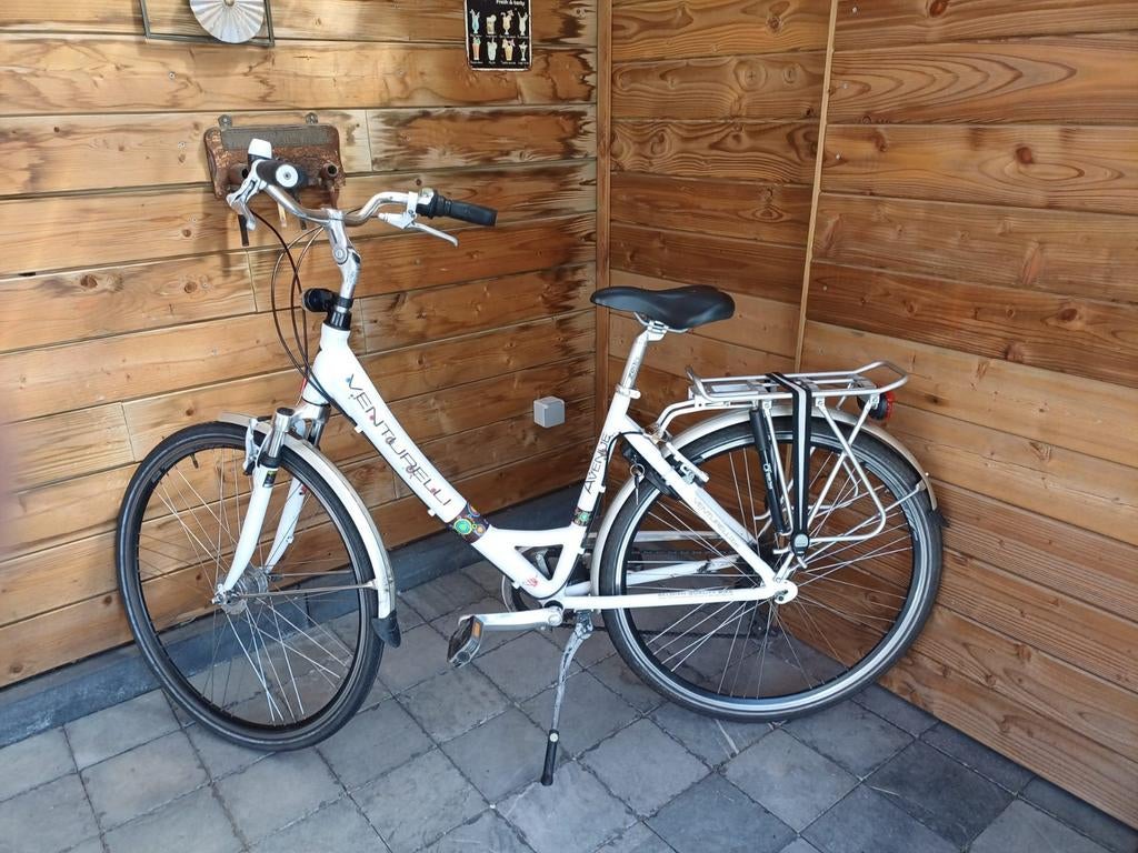 Witte dames fiets Venturelli 7 versnellingen, Fietsen en Brommers, Ophalen, Versnellingen