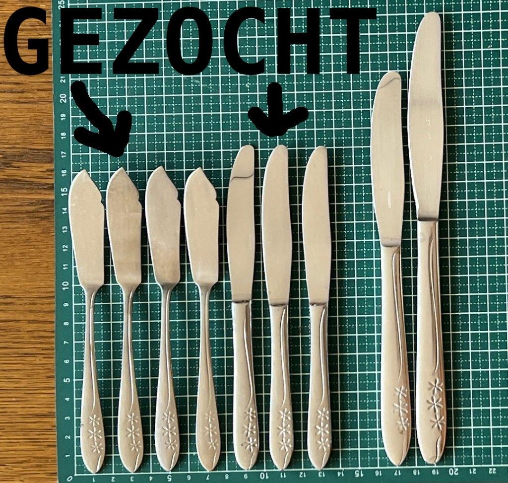 Tide kleinste messen gezocht, Maison & Meubles, Cuisine | Couverts, Enlèvement ou Envoi, Comme neuf, Inox ou Chrome, Couverts en vrac