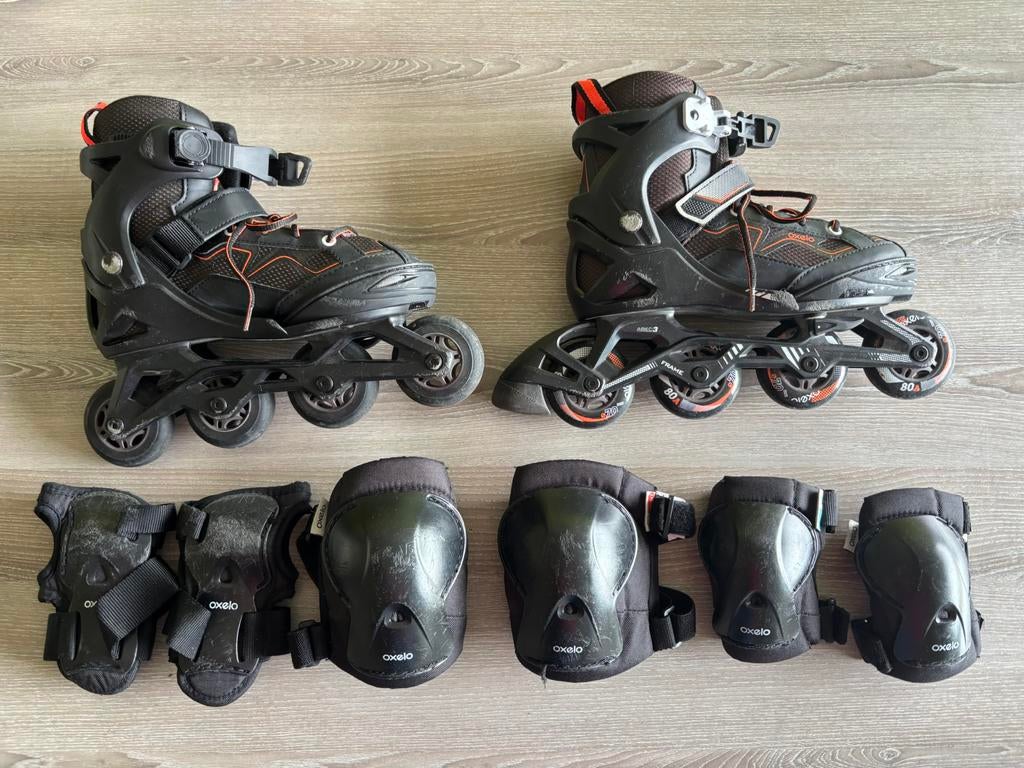 Skeelers Oxelo maat 35-38, Sport en Fitness, Skeelers, Gebruikt, Kinderen, Inline skates 4 wielen, Ophalen