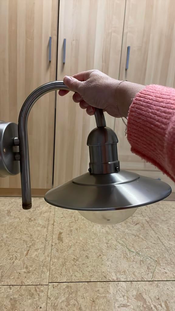 Hanglamp voor buiten inox, Ophalen, Gebruikt
