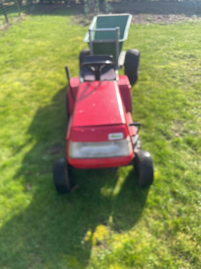 Zitmaaier + aanhangwagen, Tuin en Terras, Grasmaaiers, Ophalen