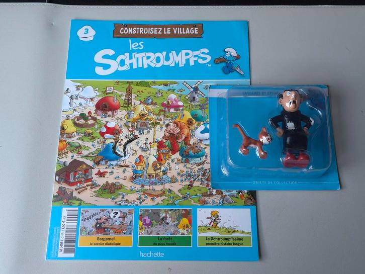 No 3 Construisez le Village des Schtroumpfs Gargamel Azraël, Verzamelen, Smurfen, Nieuw, Poppetje, Figuurtje of Knuffel, Gargamel