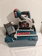 Bosh Pro draadloze cirkelzaag GKS 18V-57G volledig pakket, Ophalen, Gevuld, Gebruikt