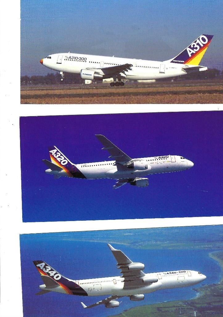 Airbus  A310-A320-A340, Collections, Photos & Gravures, Enlèvement ou Envoi, Comme neuf