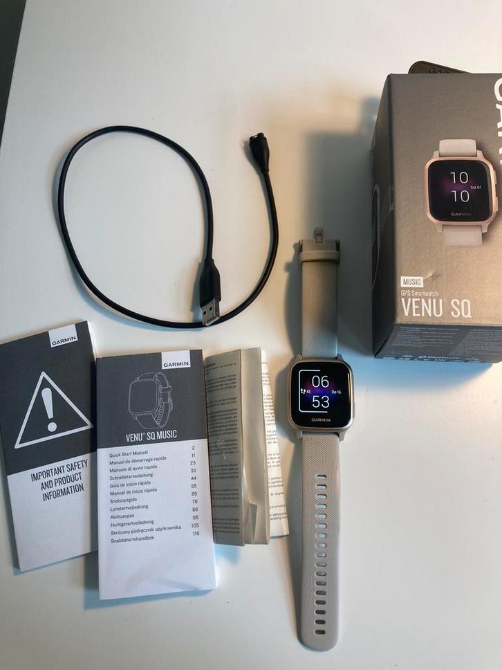 Garmin Venu SQ smartwatch Music, Handtassen en Accessoires, Smartwatches, Zo goed als nieuw, GPS, Ophalen of Verzenden
